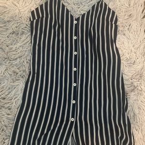 Navy/Cream Short Dress